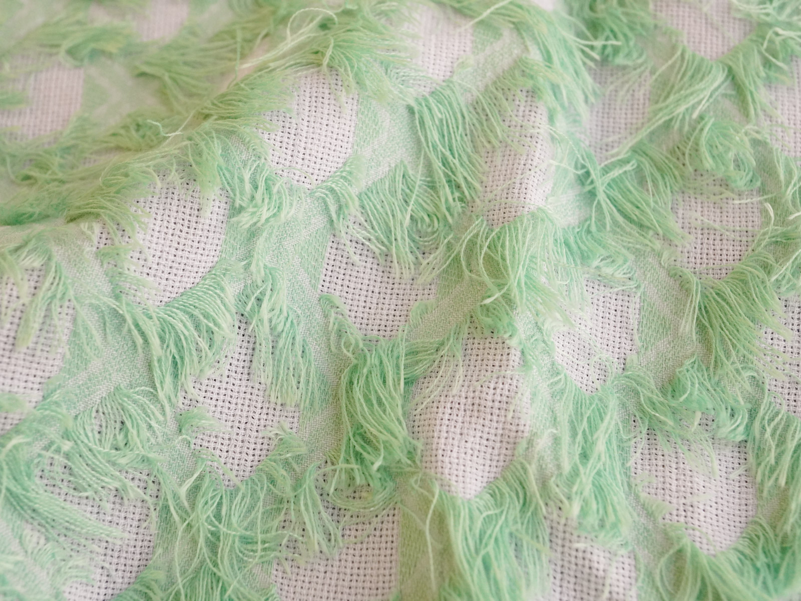 KKC837 [ D/#4 ]Dyed Cotton Polyester Fuzzy Jacquard