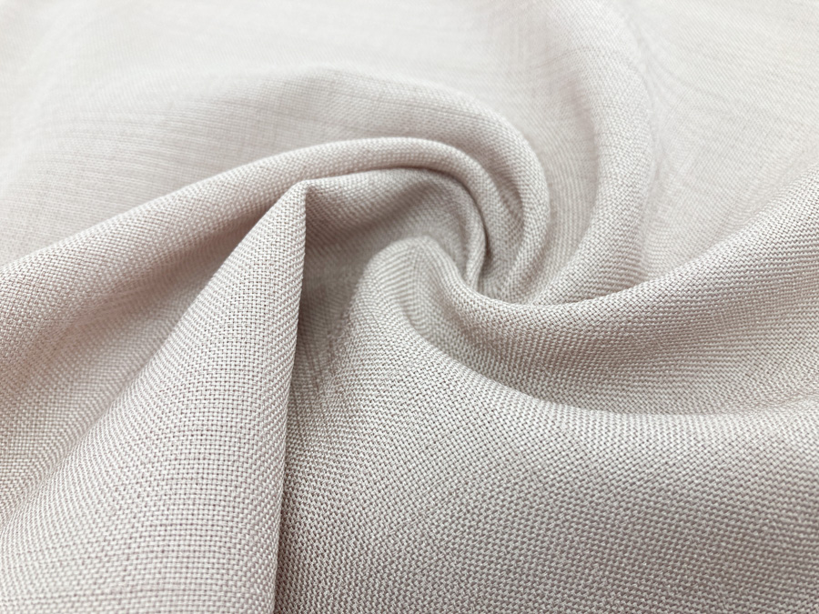 KKF1888-W Dyed Polyester Linen-like Plaine Weave