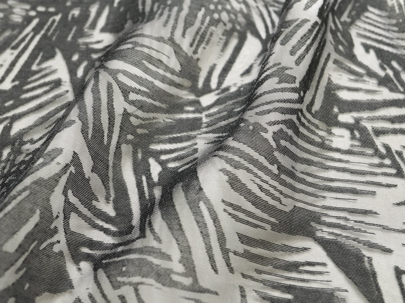 KKOP1606 [ D/#126 ]Burn-out Printed Polyester Rayon Hemp Plain Weave
