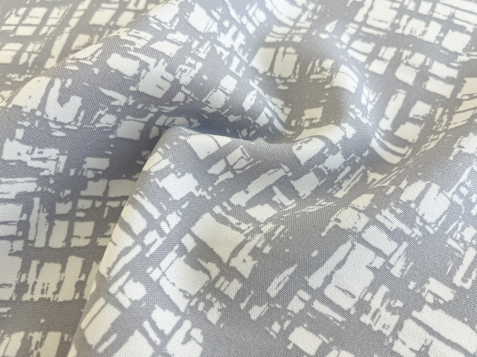 KKP1575-W [ D/#SB-144 ]Printed Polyester Matte Stretch Waltz Fabric