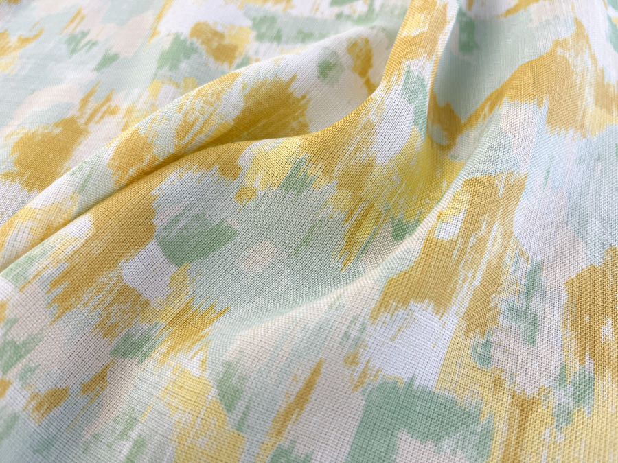 KKP1888 [ D/#50 ]Printed Polyester Linen-like Plaine Weave