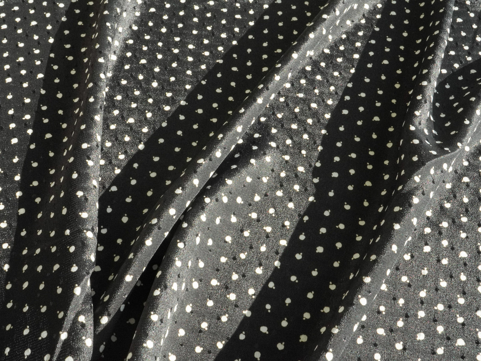 KKP2311-W [ D/#SB-327 ]ドットデシン広巾単色プリント