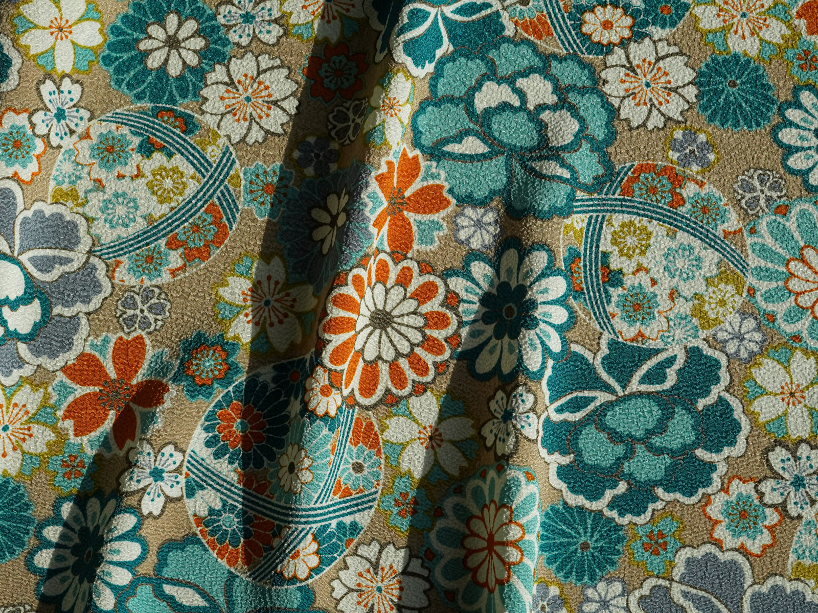 KKP2338 [ D/#HM-117 ]二越ちりめん®多色プリント