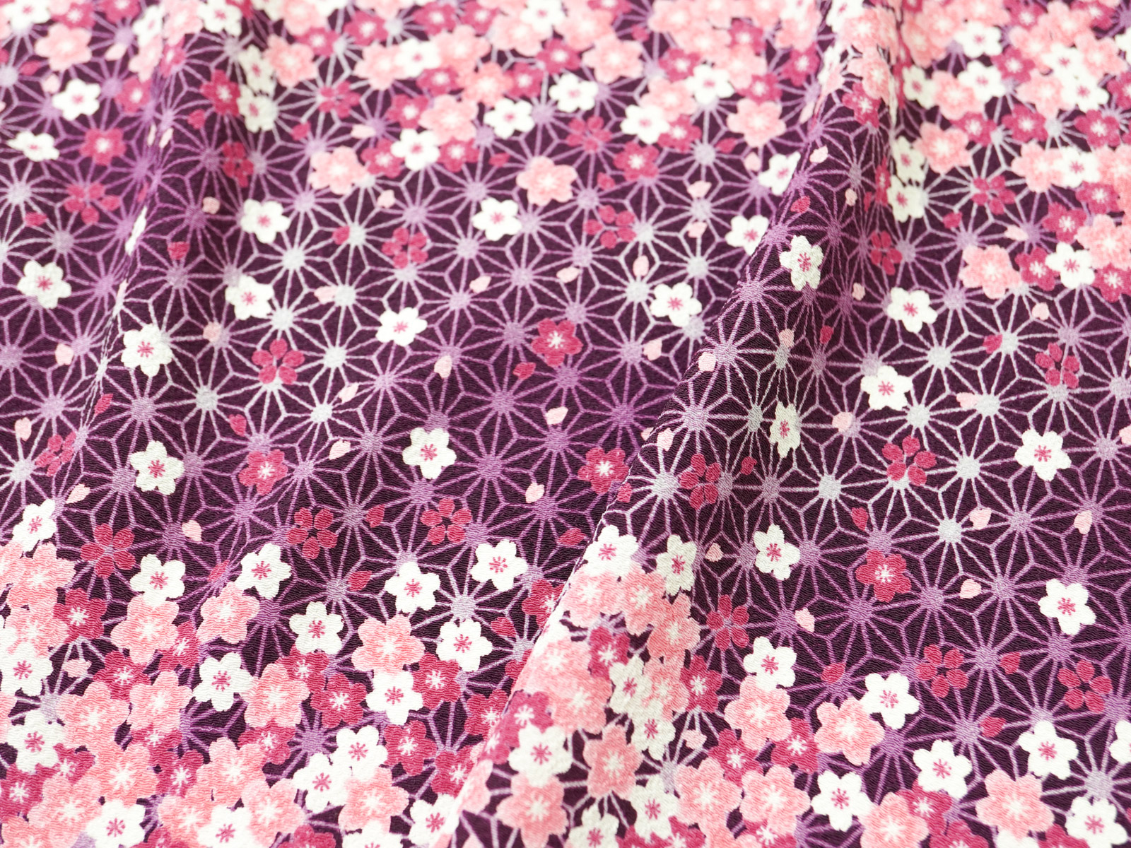 KKP2338 [ D/#花吹雪 ]二越ちりめん®多色プリント