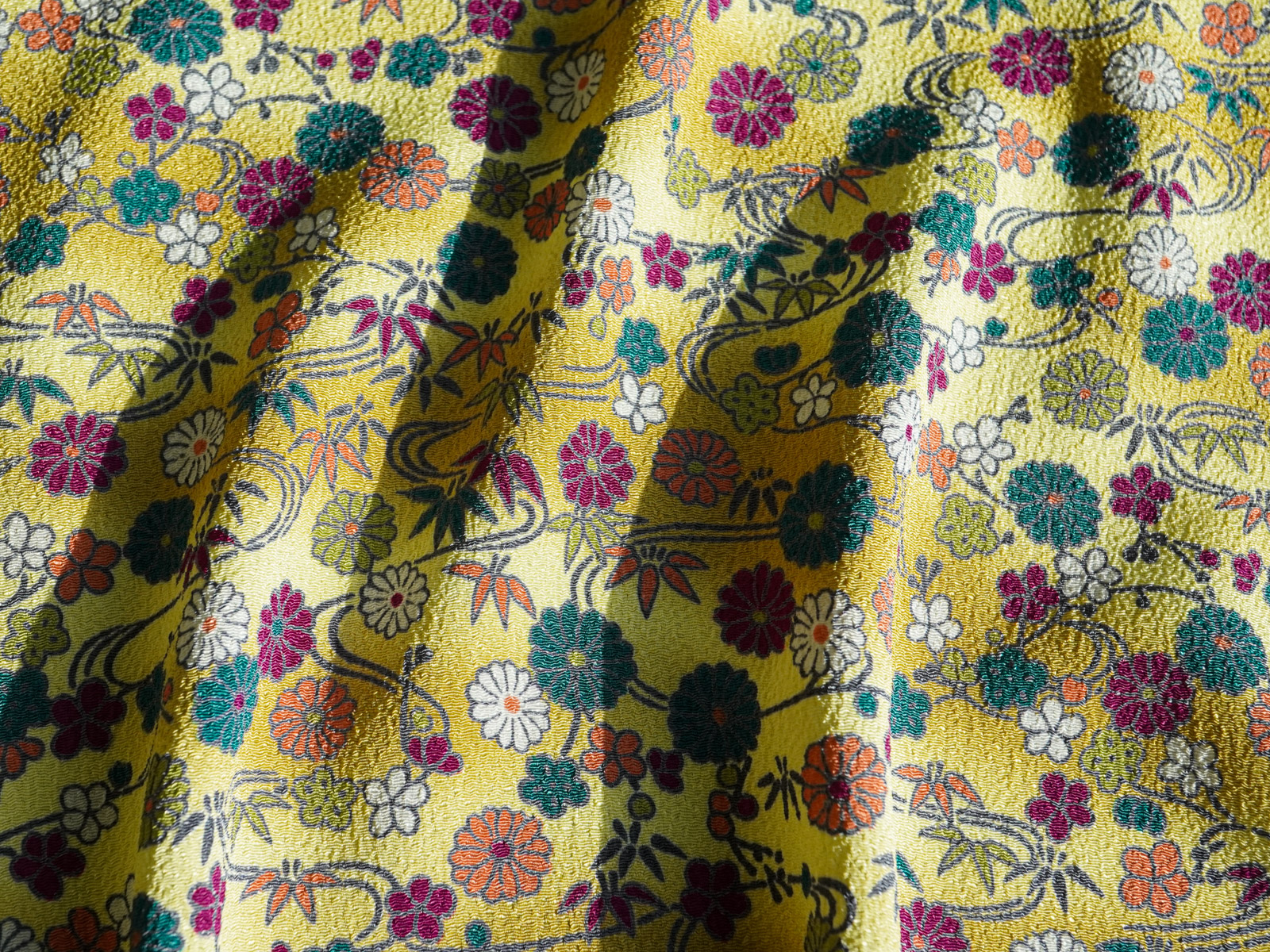 KKP2338 [ D/#菊流水 ]二越ちりめん®多色プリント