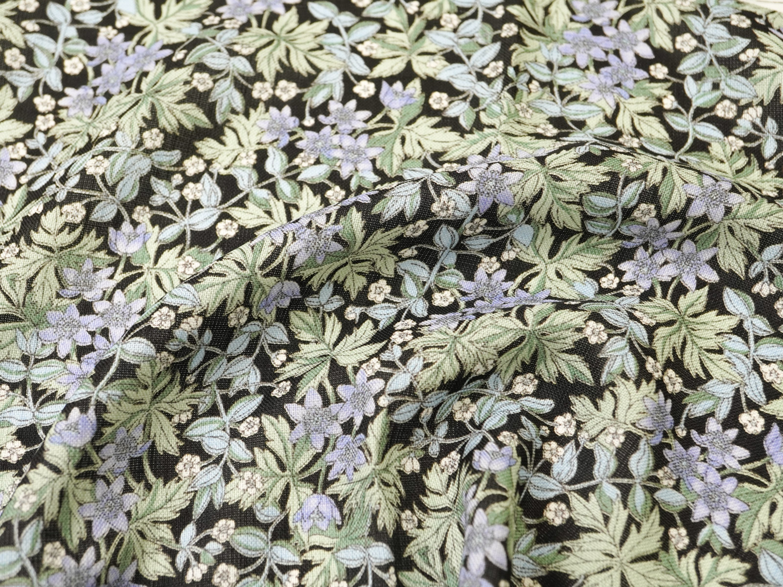 KKP2888L [ D/#16 ]麻調シャークスキンリバティプリント