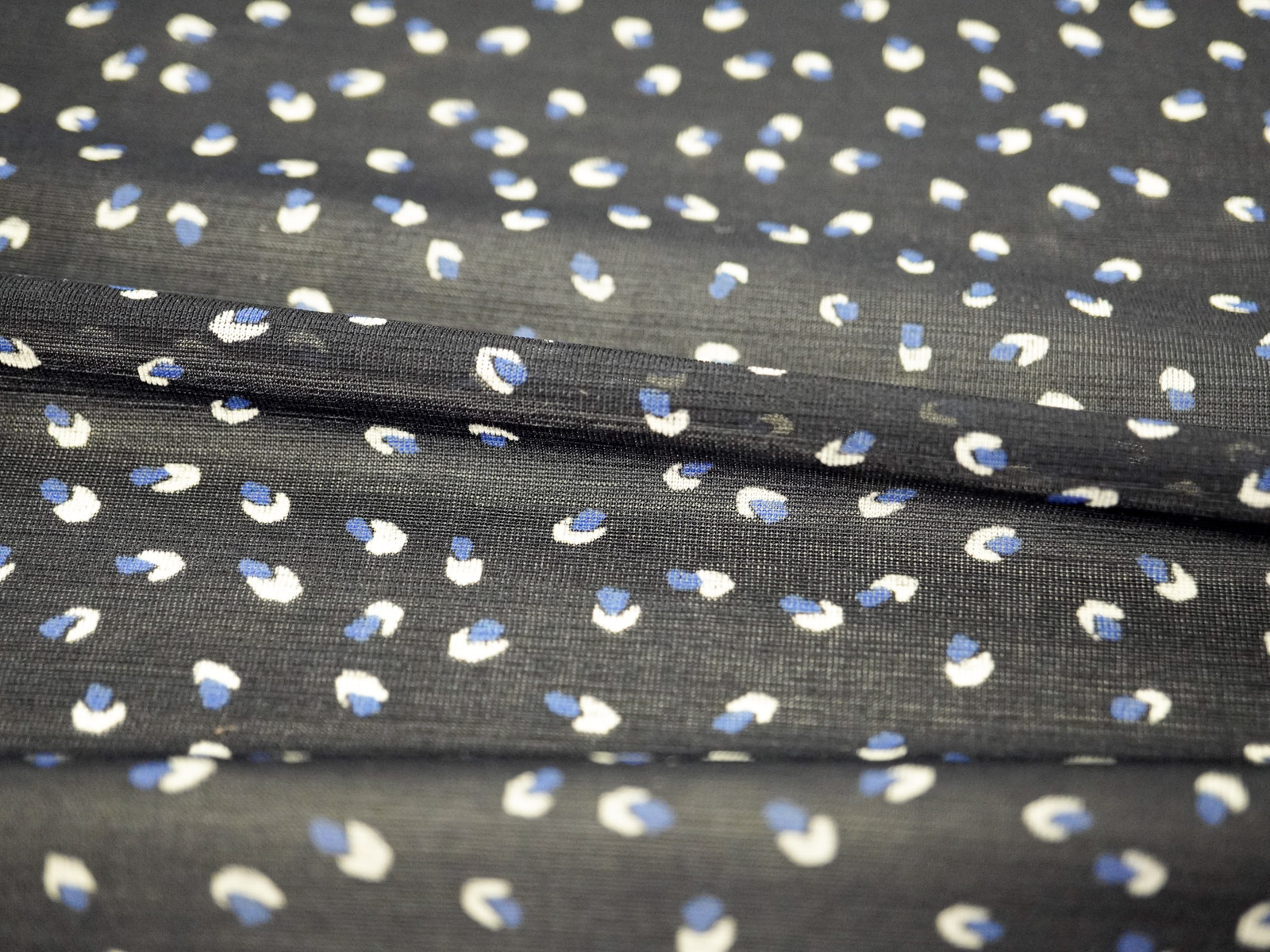 KKP8026-W [ D/#SB-302 ]Printed Polyester 100d Sheer Jersey