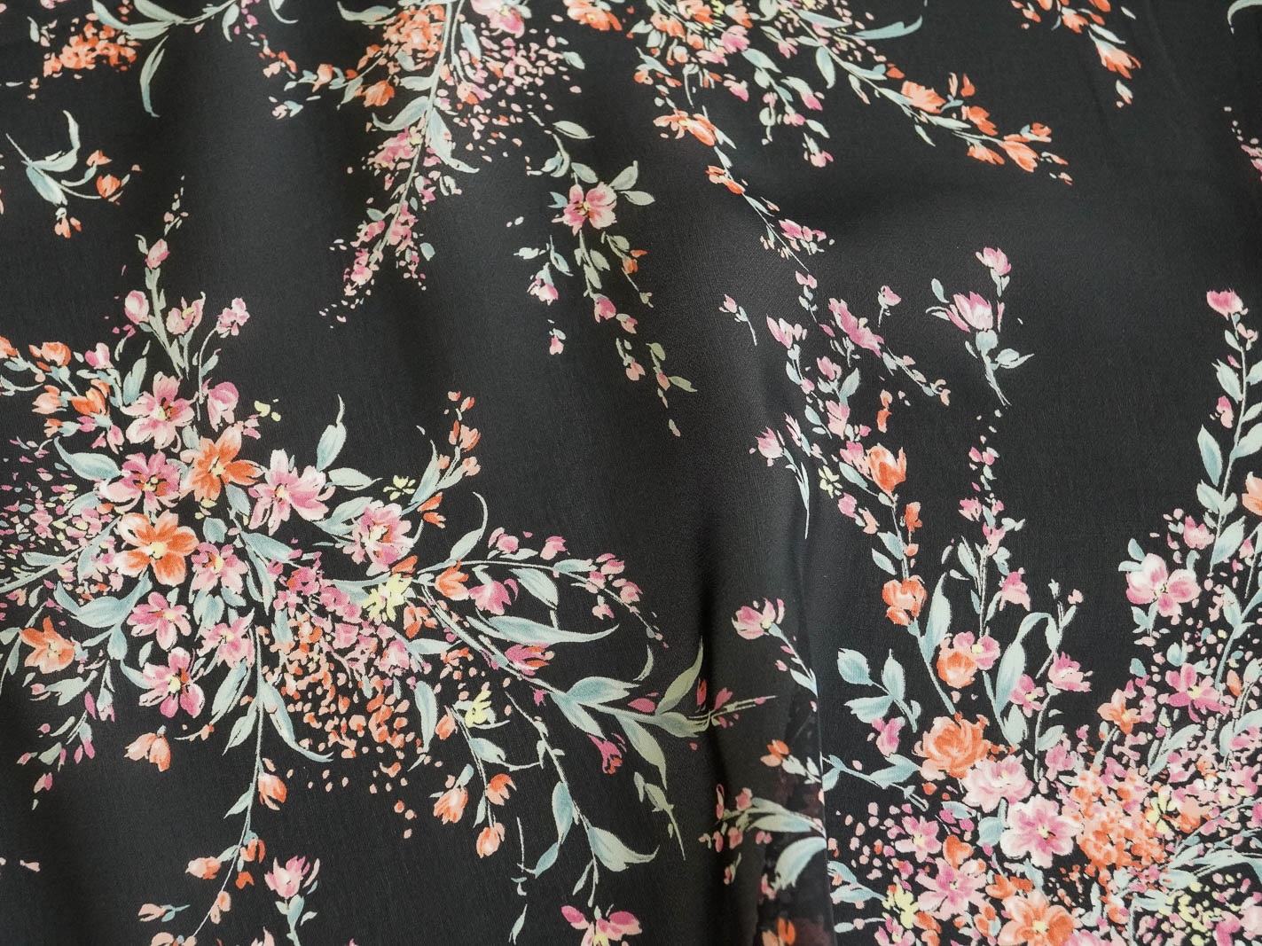 KKP9344E2X [ D/#97 ]Printed Recycled Polyester 30d Satin Organza