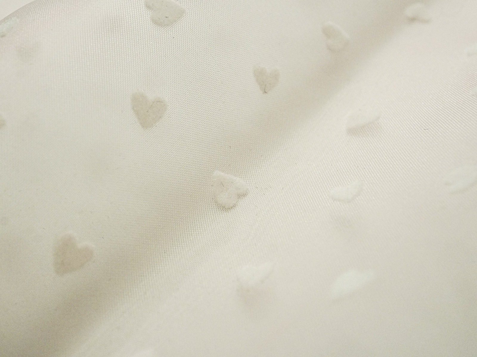KF4004 [ D/#9892 ]Flock Printed Polyester Creamy Organza