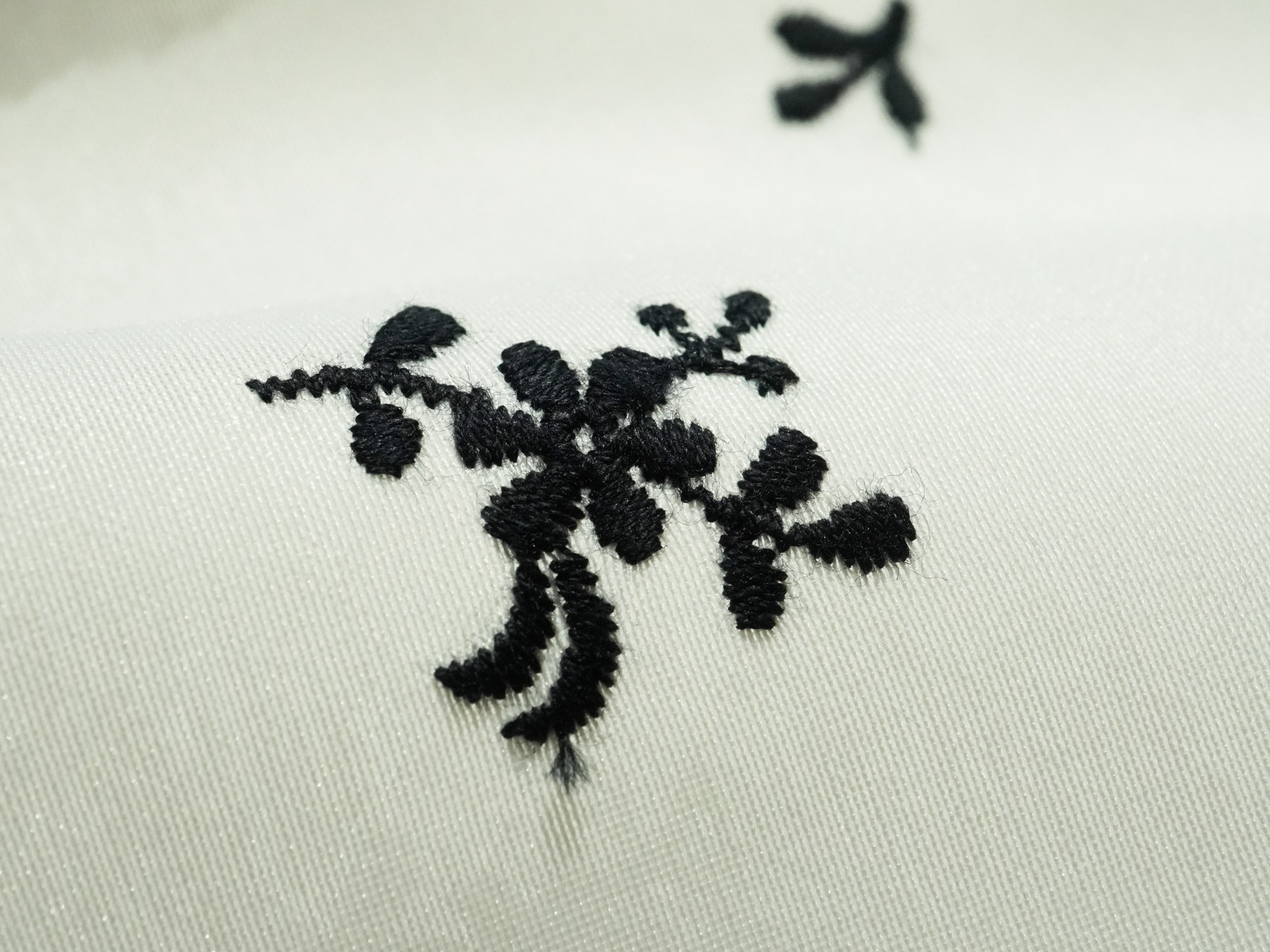KFL1070-W [ D/#S-1 ]Embroidered Polyester 20d Spun Organza