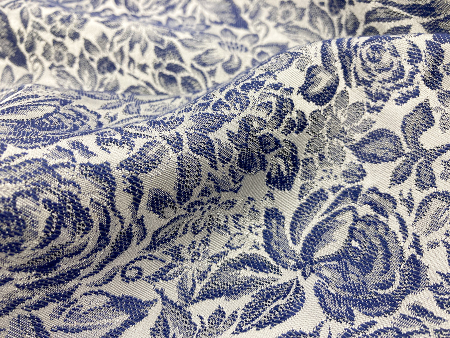 KKF6514-W [ D/#1 ]Dyed Polyester Rayon Gobelin-like Shiny Jacquard