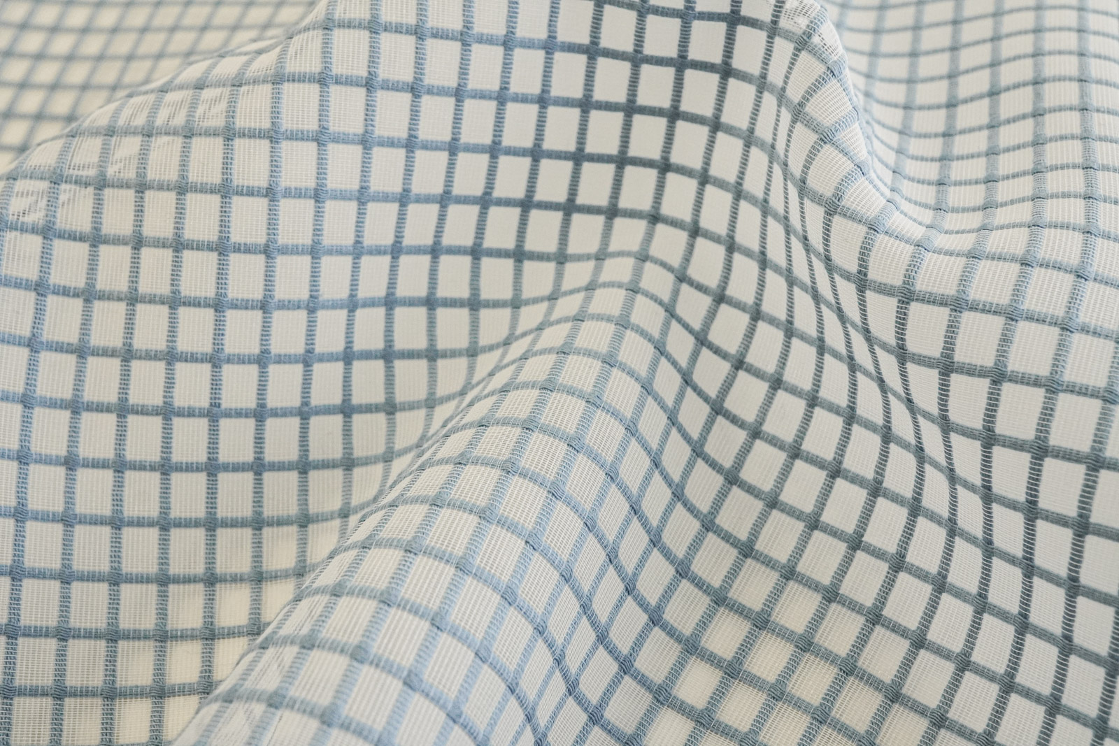KKF8403 Dyed Polyester Cotton Plaid Organza