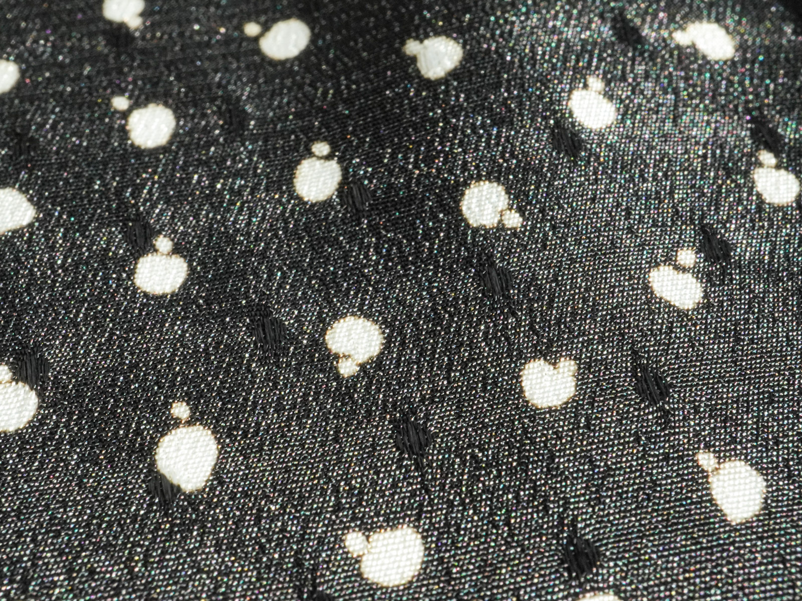 KKP2311-W [ D/#SB-327 ]ドットデシン広巾単色プリント