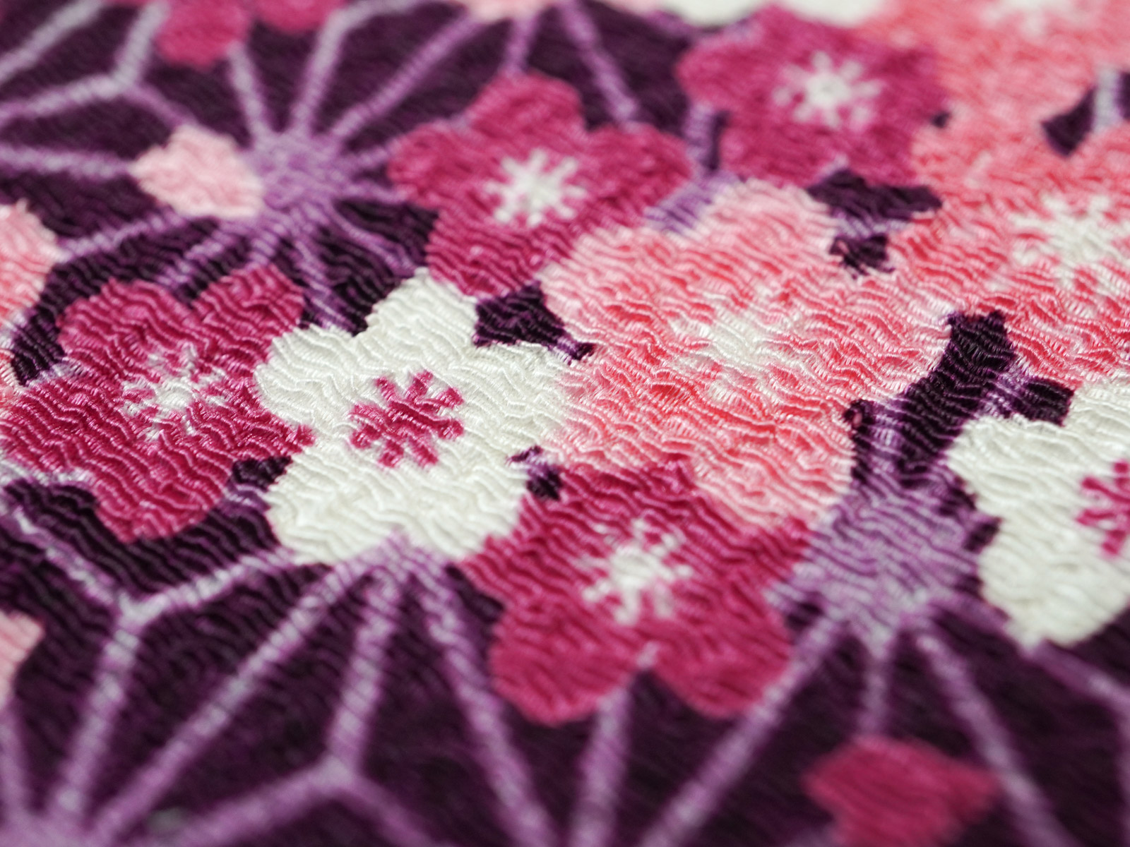 KKP2338 [ D/#花吹雪 ]二越ちりめん®多色プリント