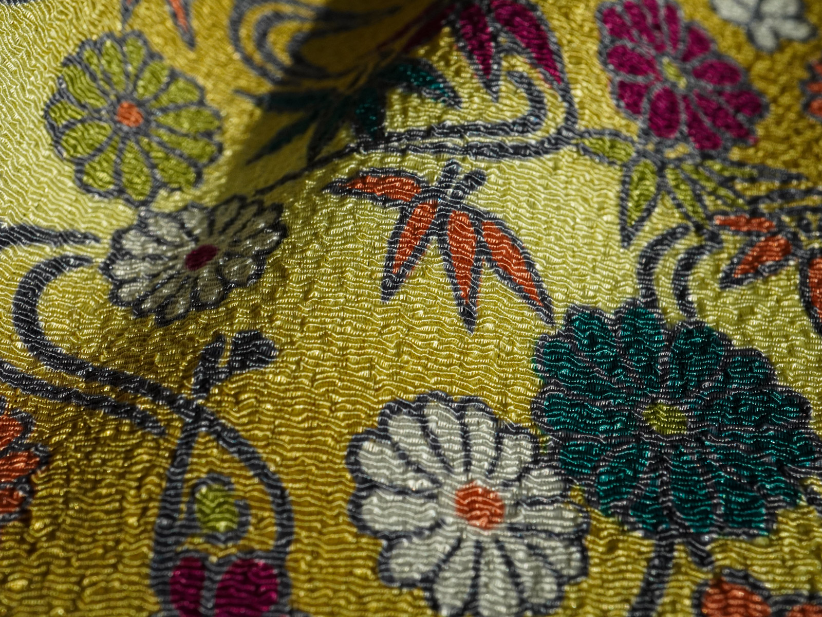 KKP2338 [ D/#菊流水 ]二越ちりめん®多色プリント