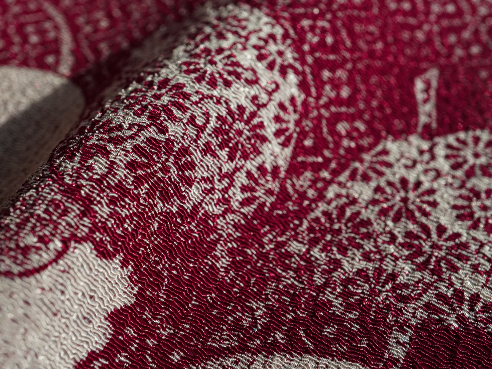 KKP3338 [ D/#花に小紋 ]二越ちりめん®単色プリント