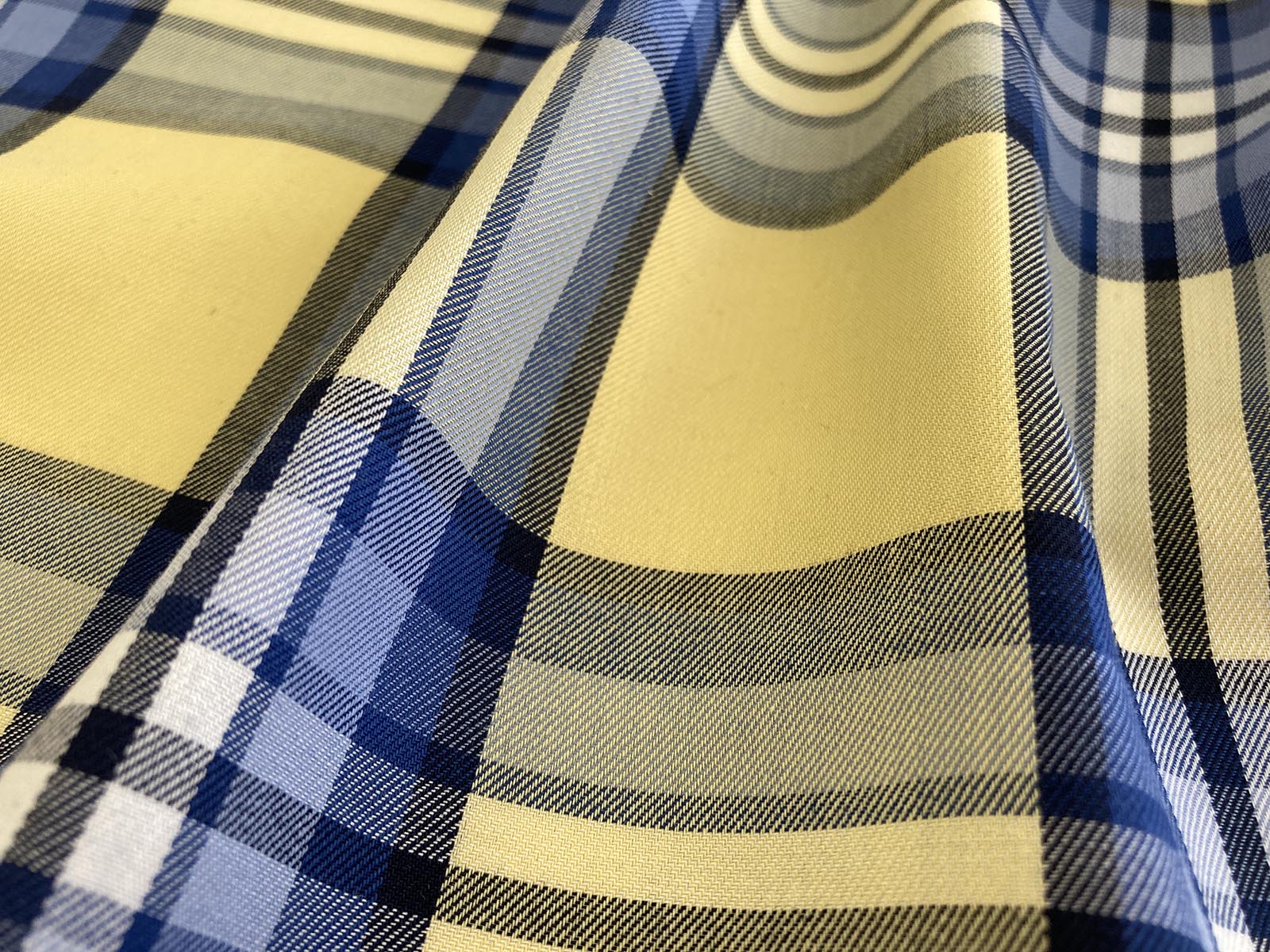 KYC411 [ D/#5 ]Yarn Dyed Polyester Cotton Plaid / Stripe Easy Care Twill