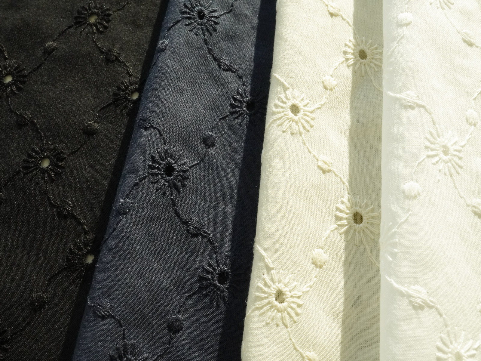 KCL521 [ D/#458 ]Embroidered Cotton 60 Lawn Lace