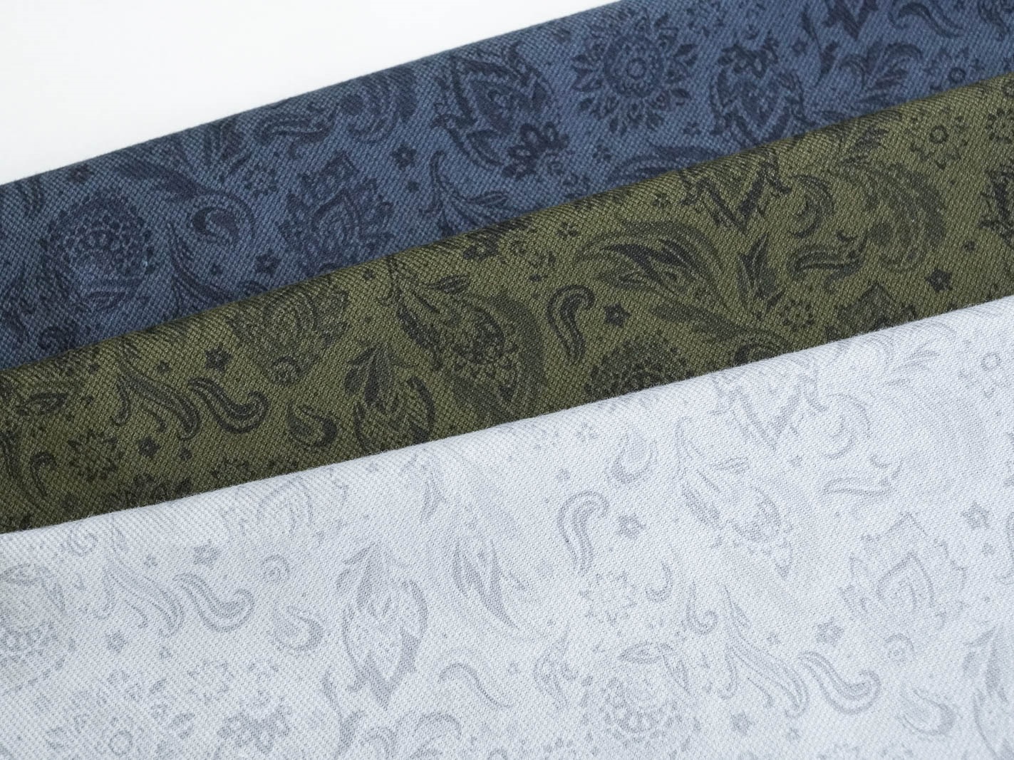 KCP370AW [ D/#K-715 ]Printed Cotton 30 Viyella Washer Finished
