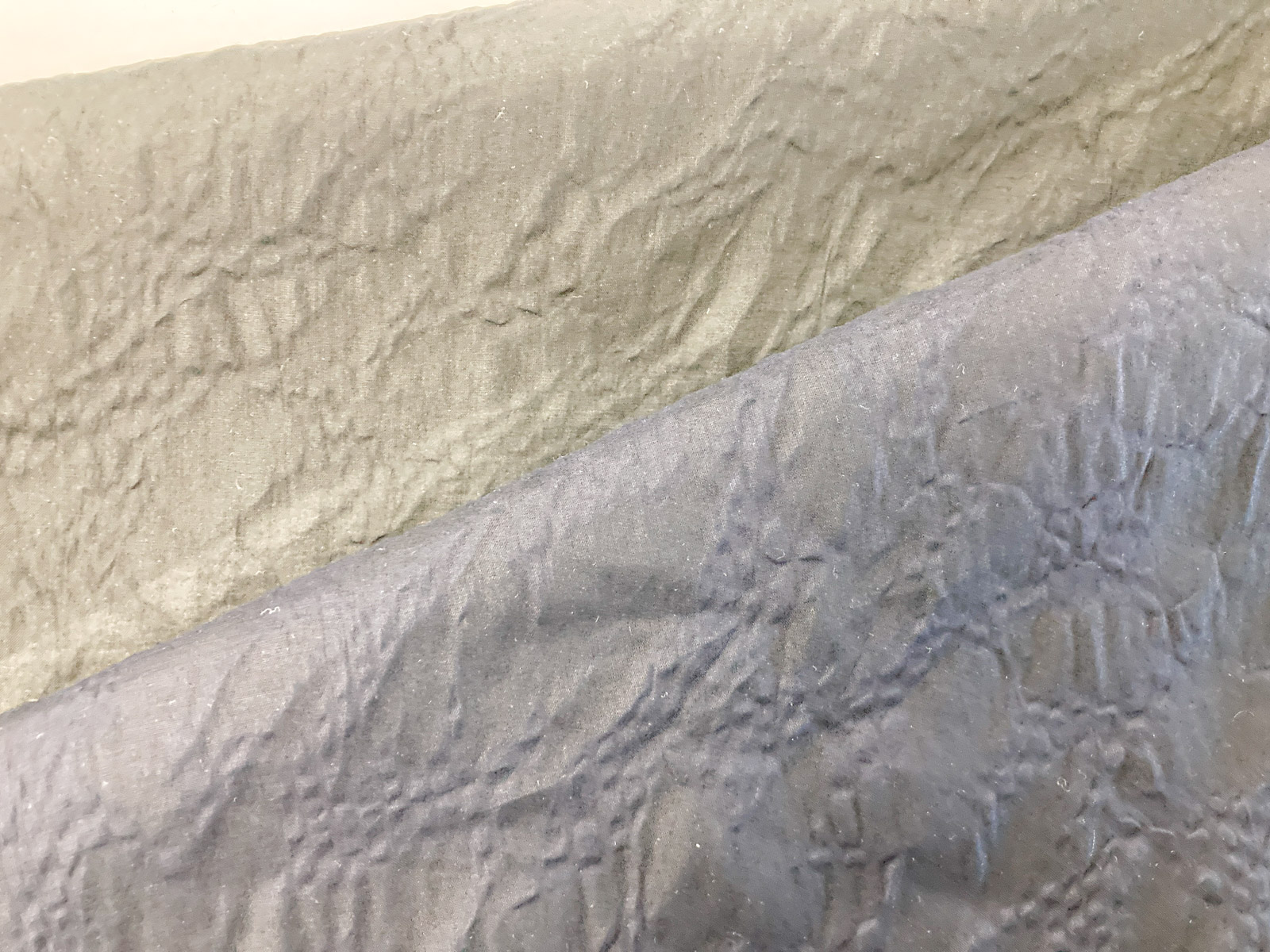 KKC858OMW [ D/#1A ]Dyed Cotton 80 Lawn Organza Wrinkle Finish