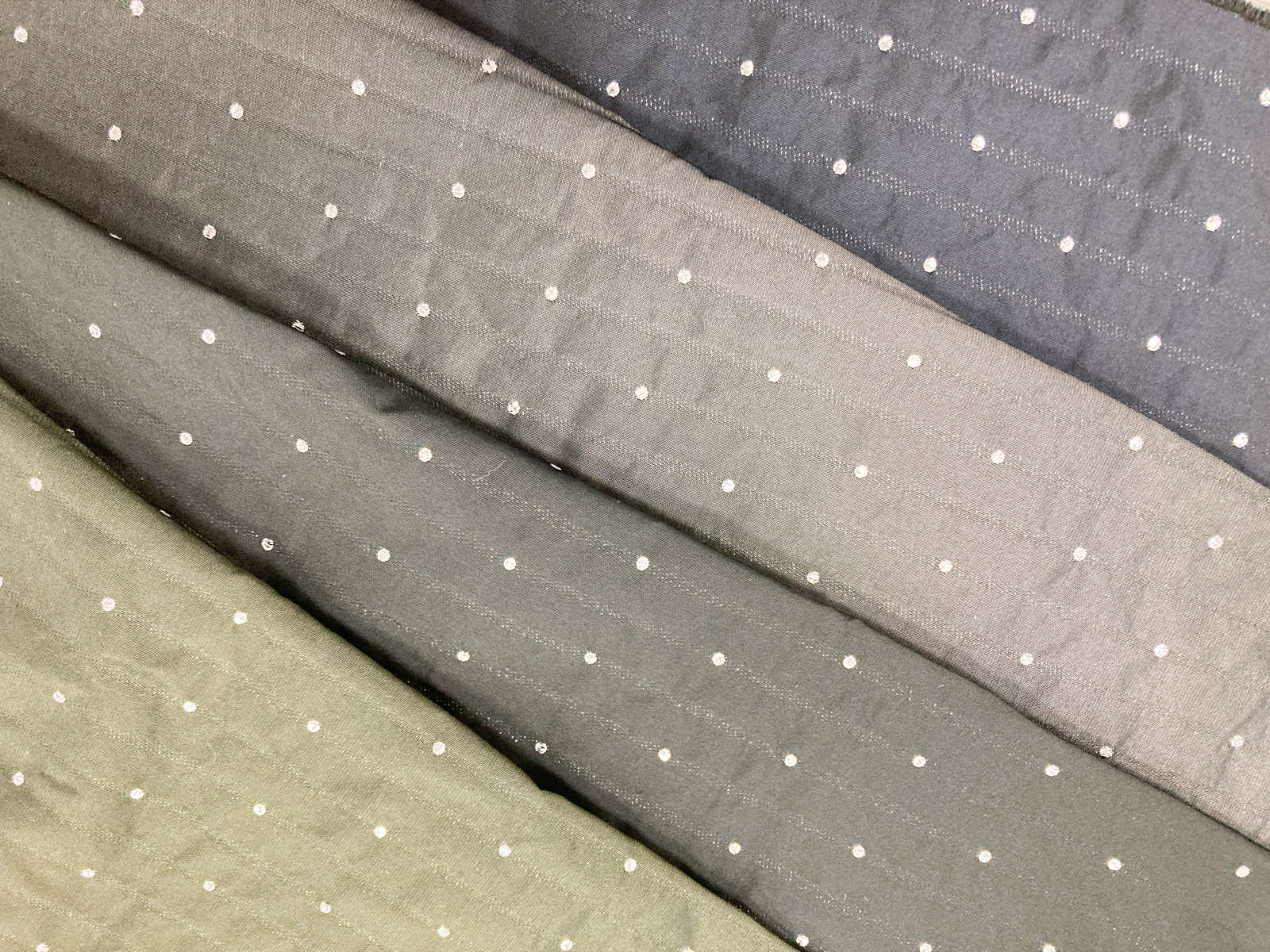 KKF1198-W [ D/#1 ]Yarn Dyed Polyester Nylon Lame Glitter Memory Dot Jacquard