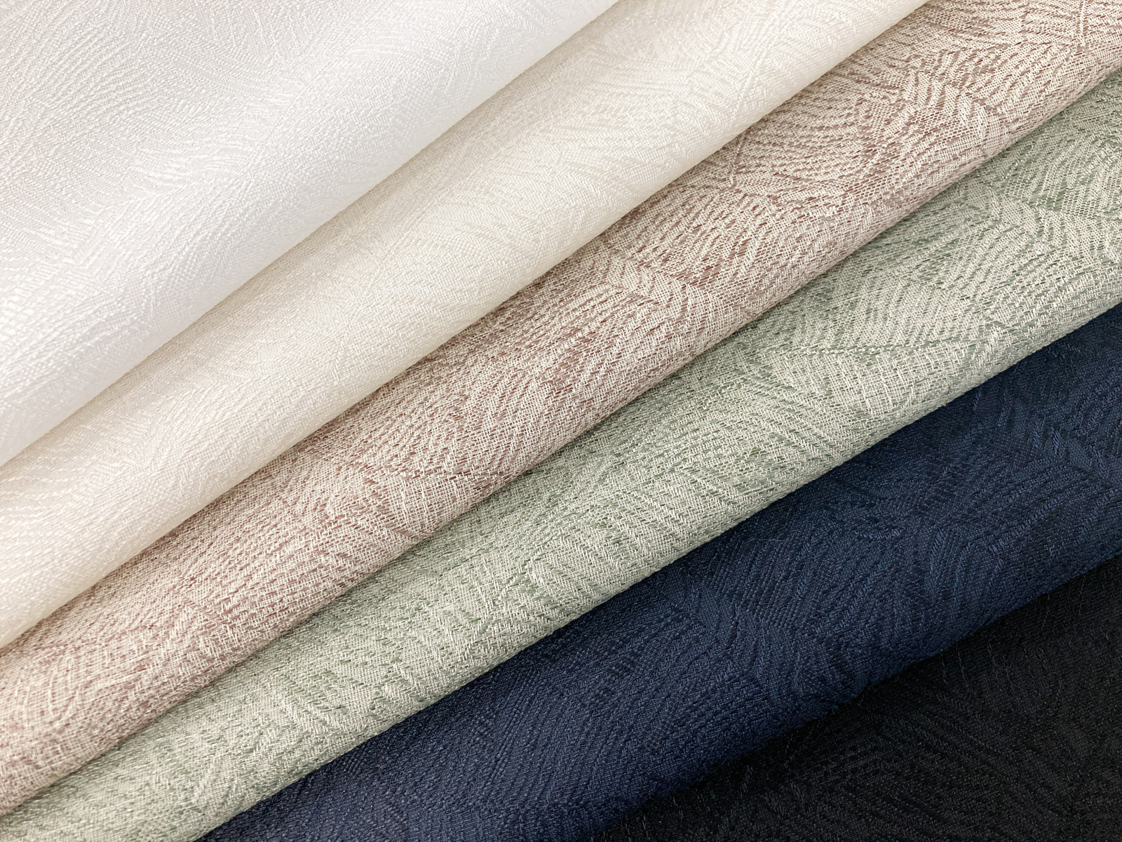 KKF3310-W [ D/#5Y ]Dyed Polyester 30d Linen-like Jacquard