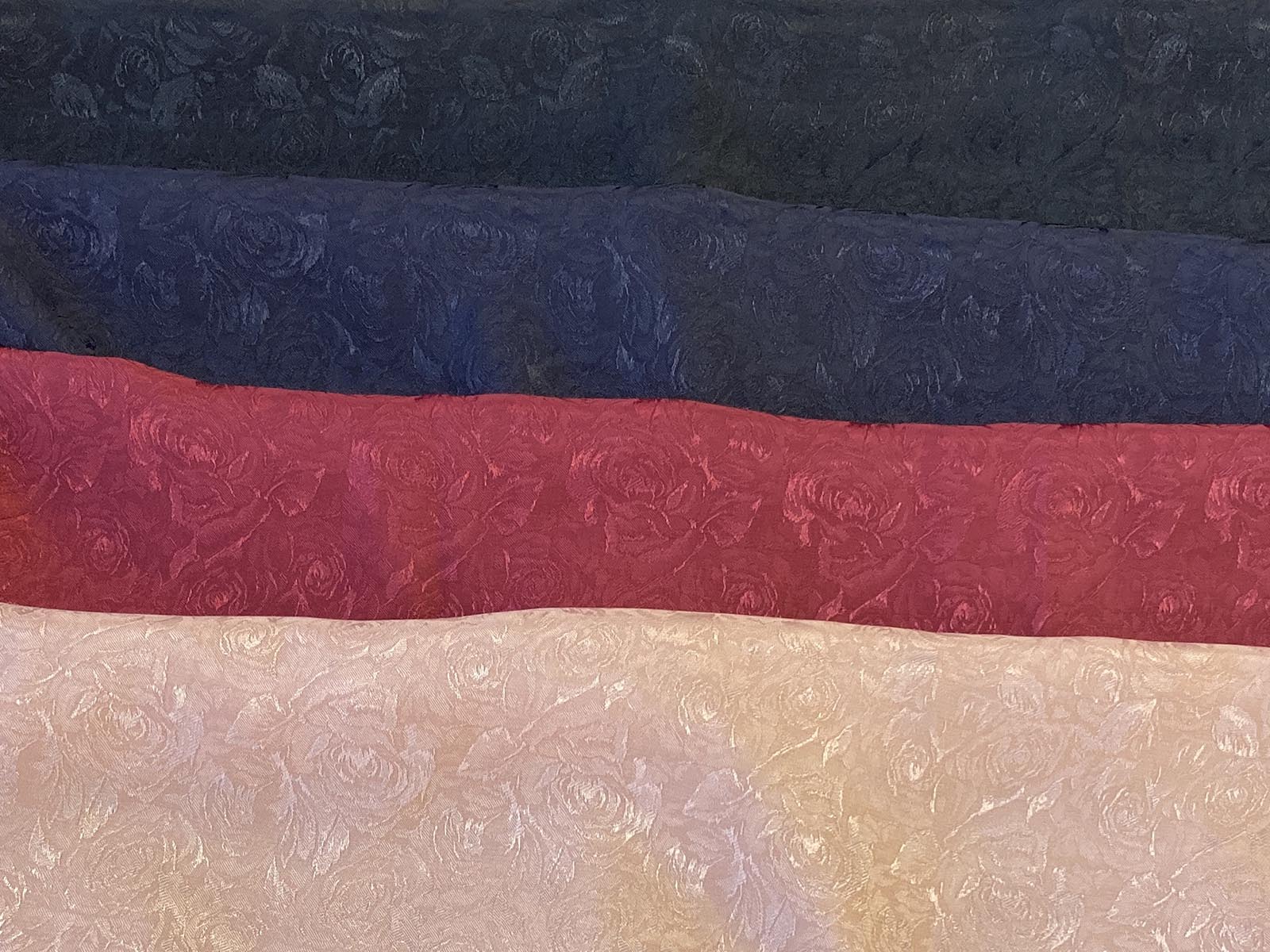 KKF3400 [ D/#K107 ]Dyed Polyester Satin Jacquard