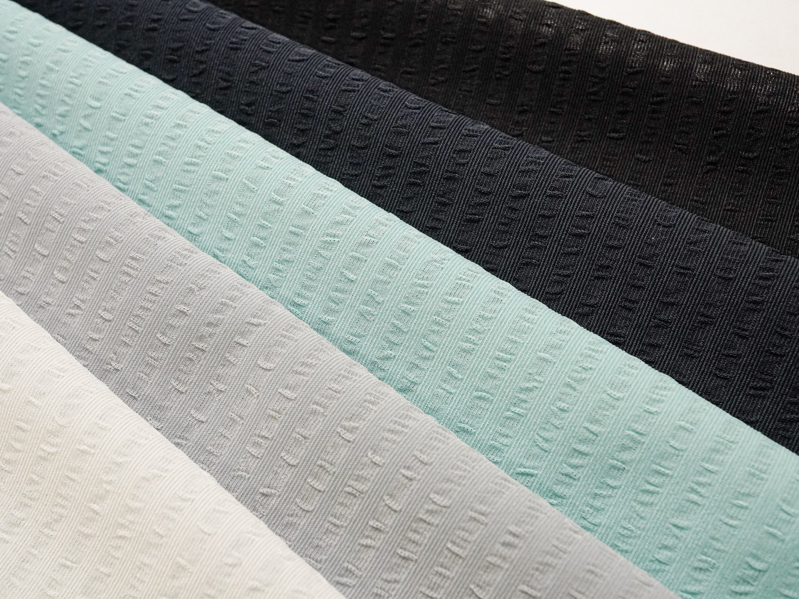 KKF5284E2FS-W Dyed Polyester Sheer Seersucker Tricot