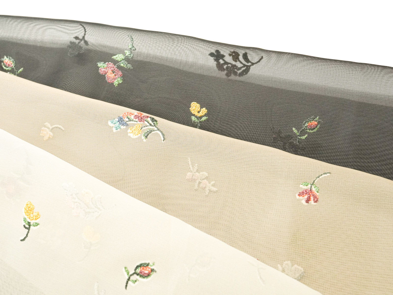 KKH4005BR [ D/#6 ]Printed Polyester Matte Organza with a Sunrise Finish