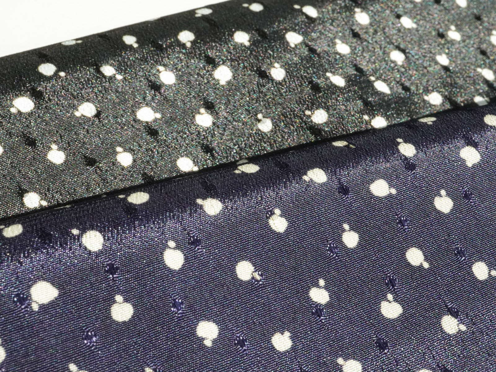 KKP2311-W [ D/#SB-327 ]ドットデシン広巾単色プリント