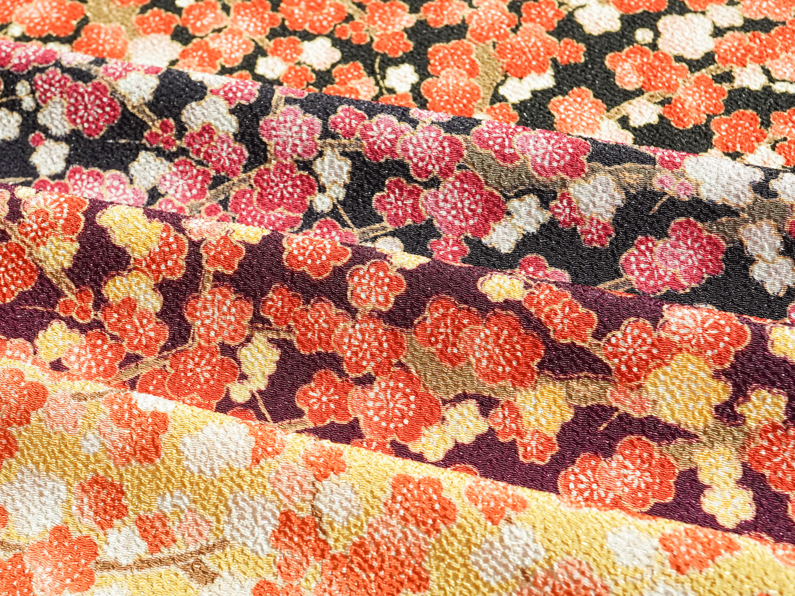 KKP2338 [ D/#小春梅 ]二越ちりめん®多色プリント