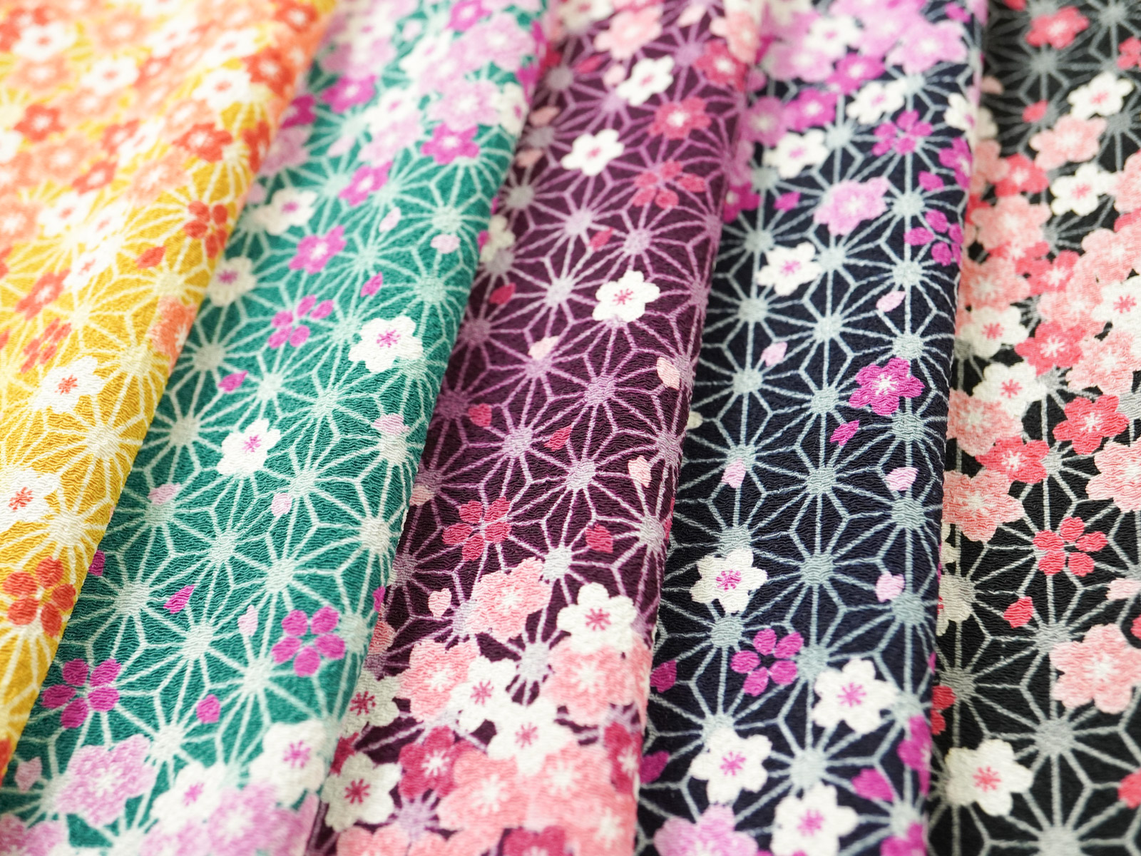 KKP2338 [ D/#花吹雪 ]二越ちりめん®多色プリント