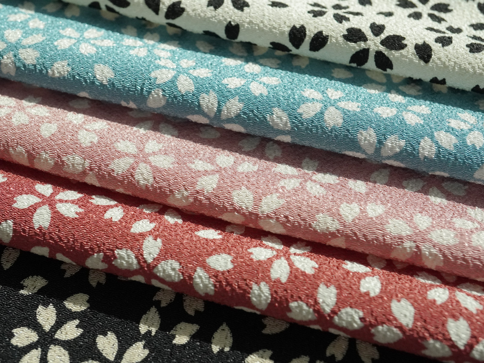 KKP3338 [ D/#花桜 ]二越ちりめん®単色プリント