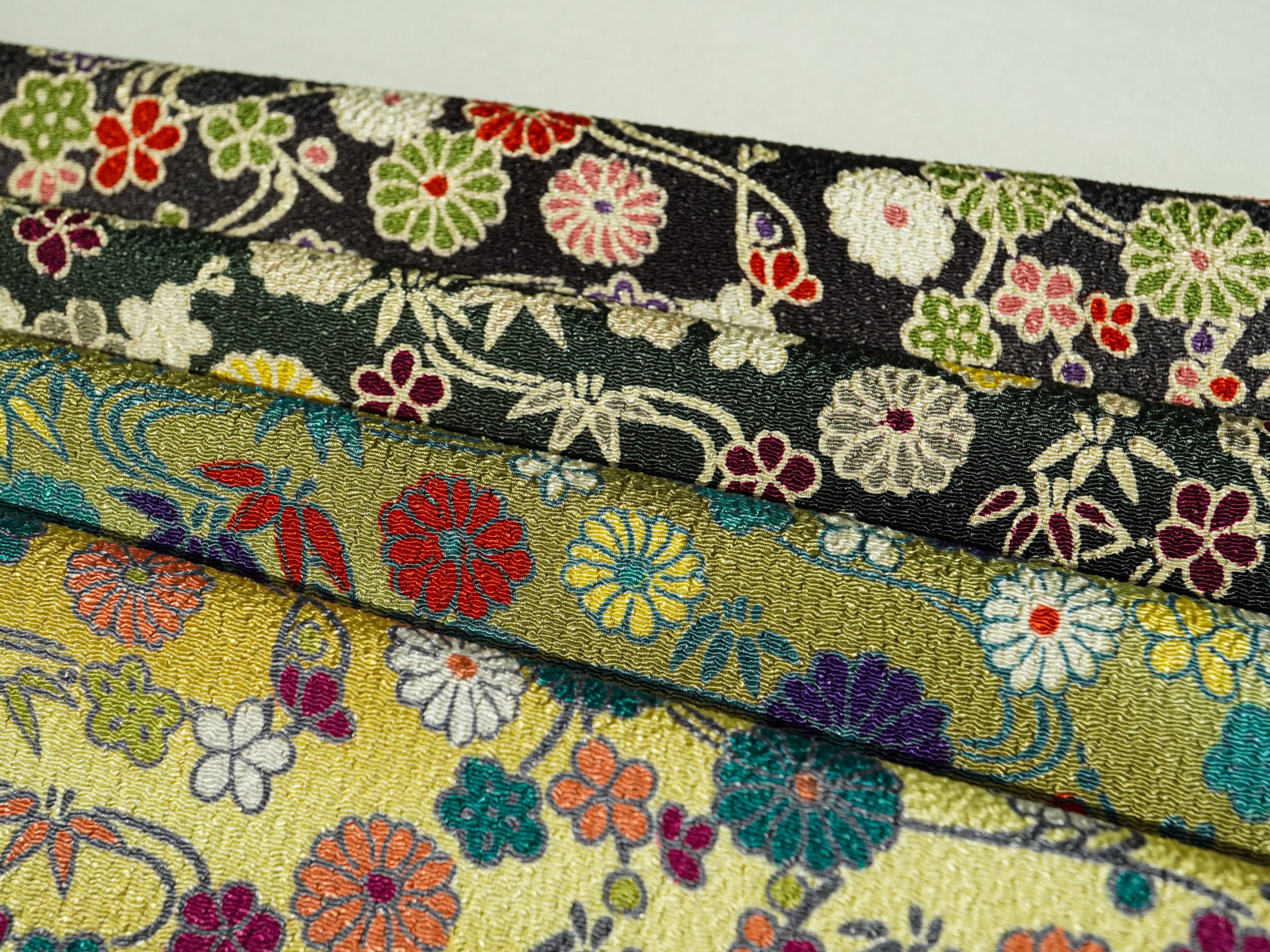 KKP2338 [ D/#菊流水 ]二越ちりめん®多色プリント