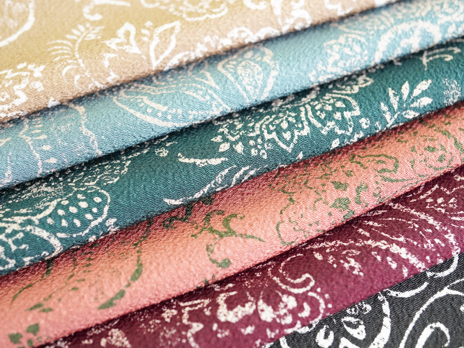 KKP3338 [ D/#166 ]二越ちりめん®単色プリント