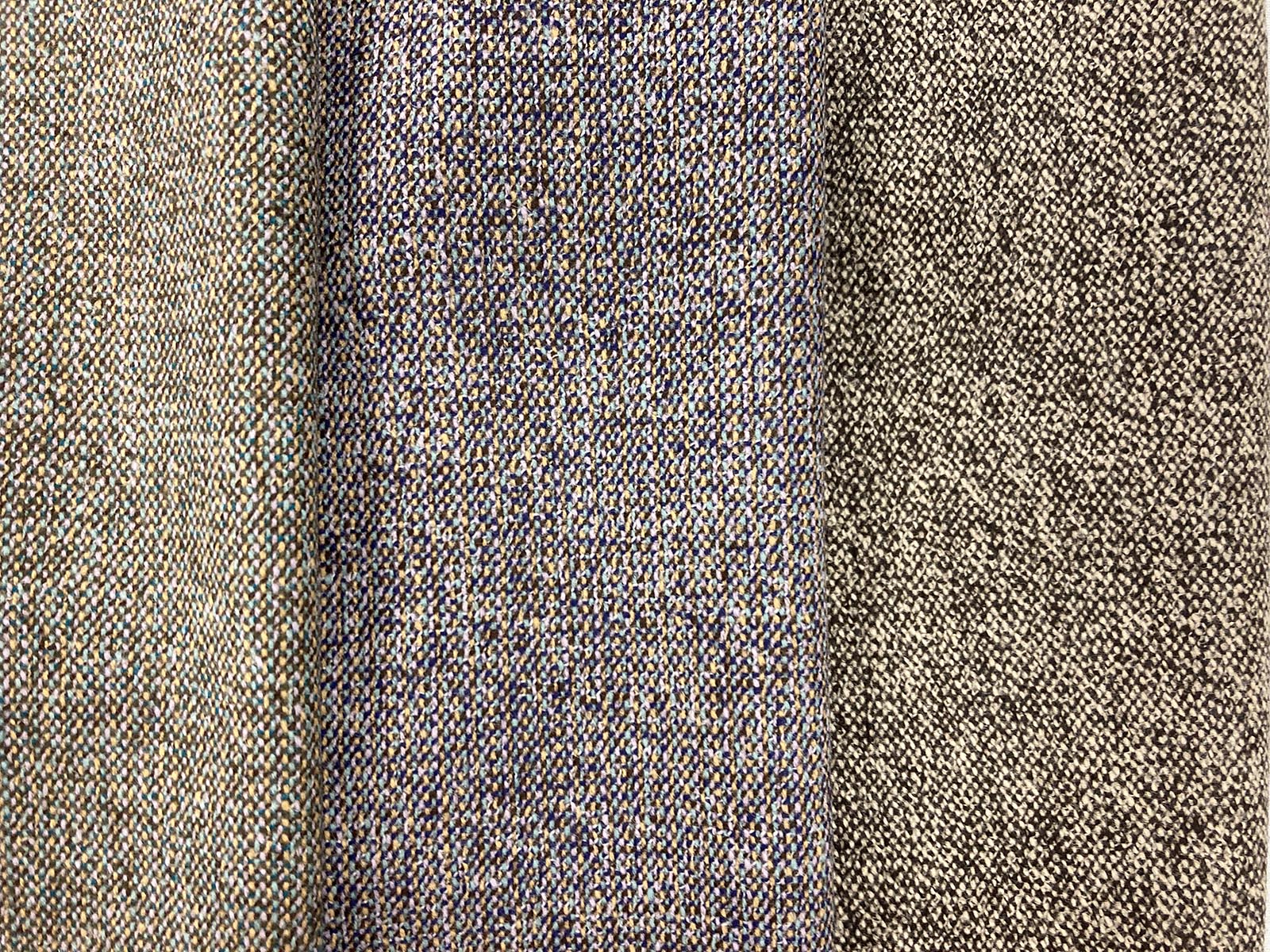 KKW2000 Dyed Wool Nylon Cashmere Pu Heathered Stretch Tweed