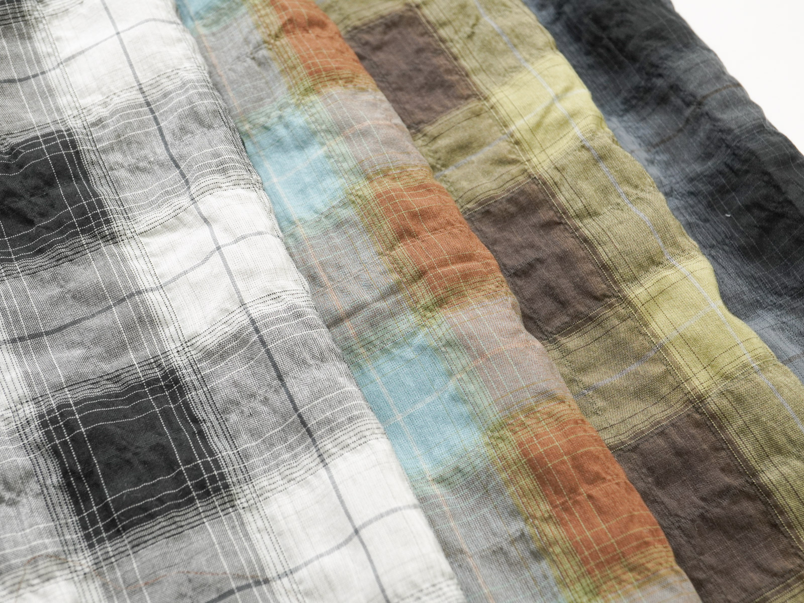 KYC921 [ D/#C-3 ]Yarn Dyed Cotton Tencel Shirring