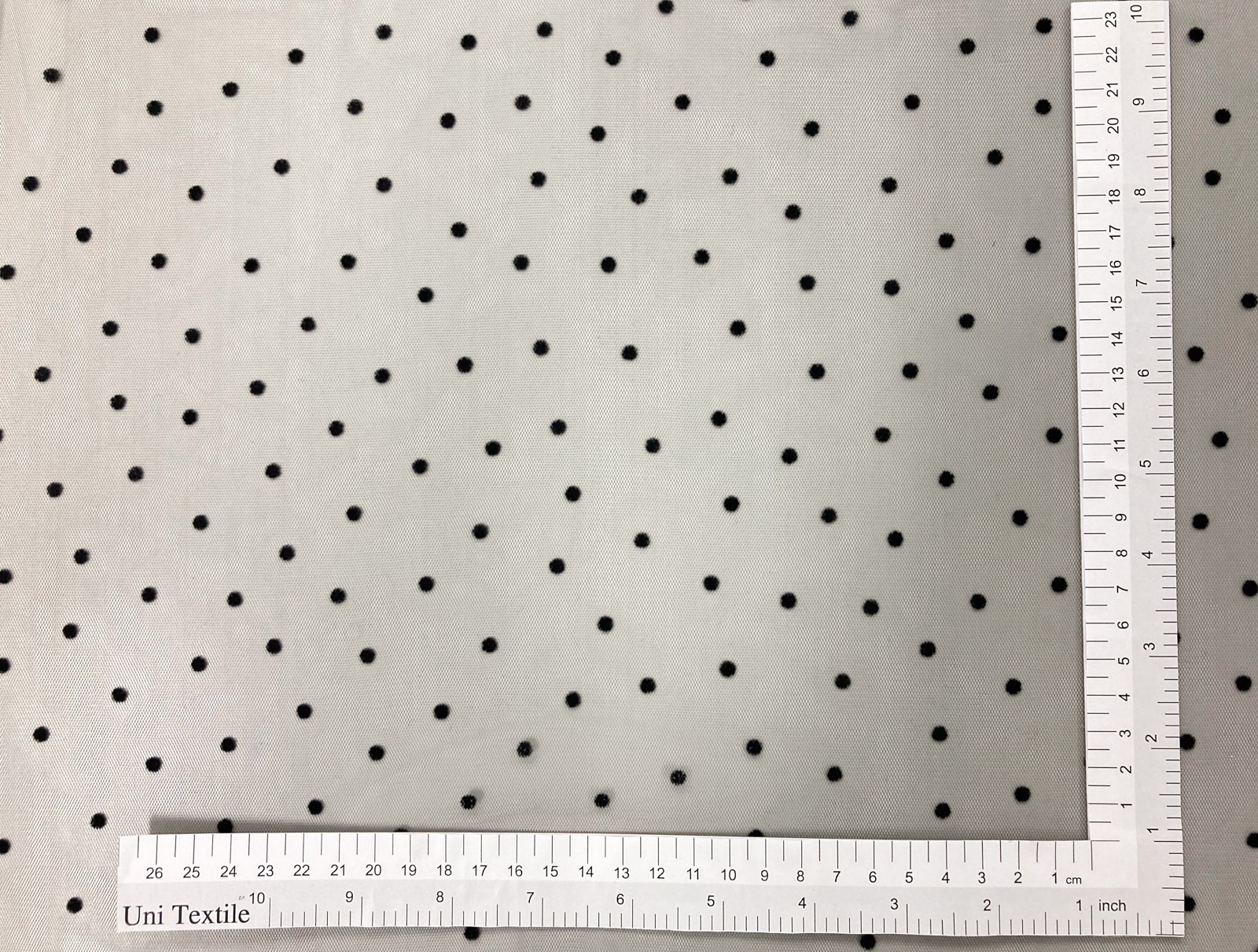 KF2220 [ D/#F-3061 ]Flock Printed Nylon Tulle