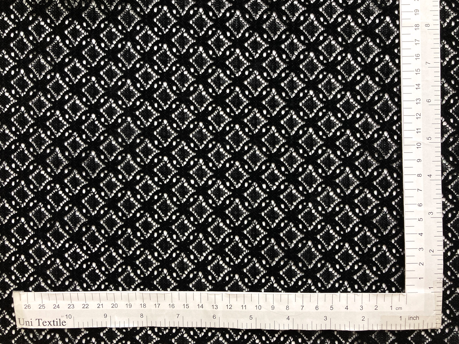KF2744G [ D/#5-2883 ]All-over Flock Printed Polyester Raschel Lace