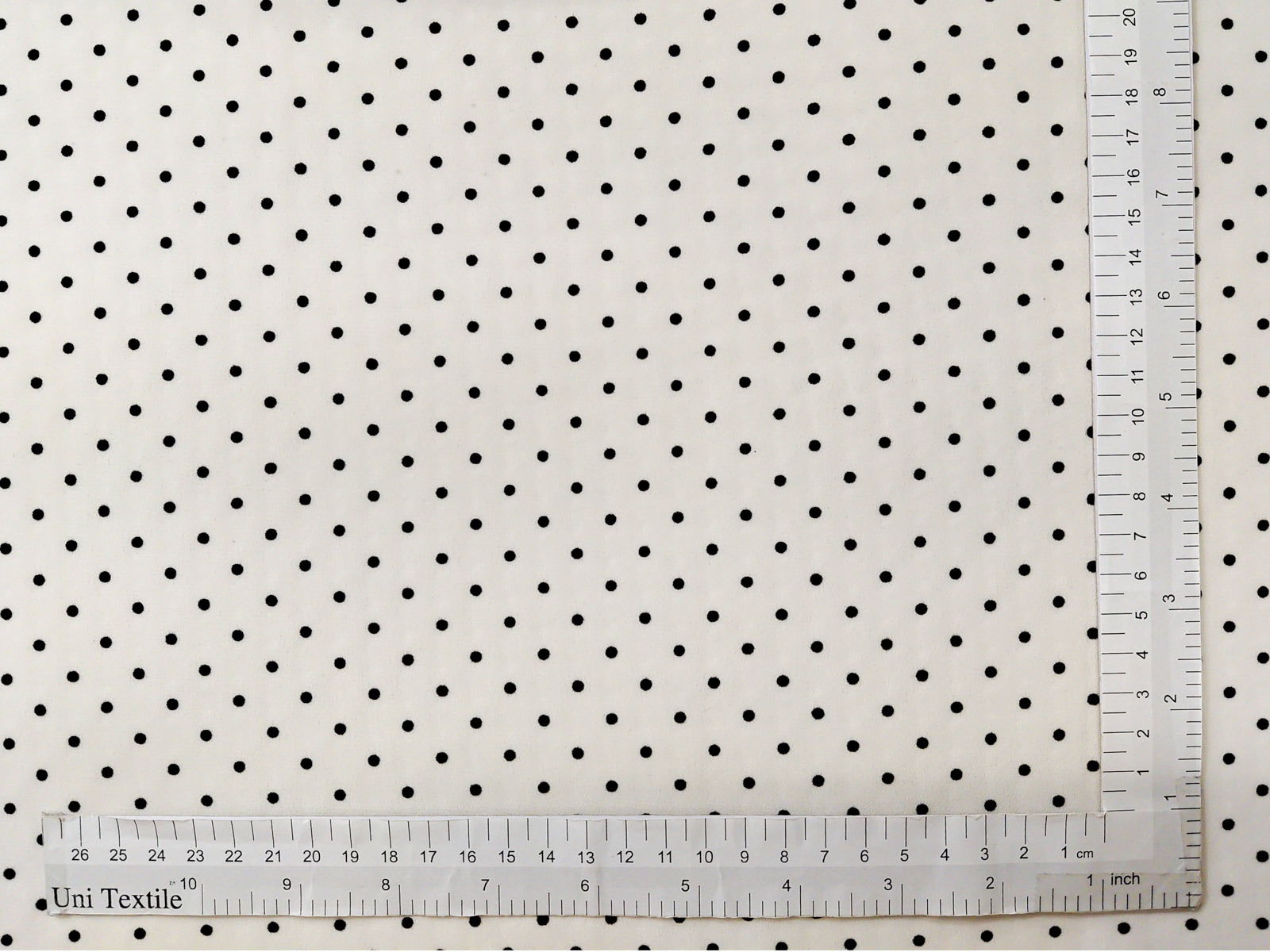 KF5502 [ D/#F-3353 ]Flock Printed Polyester Chirimen Crepe Dechine