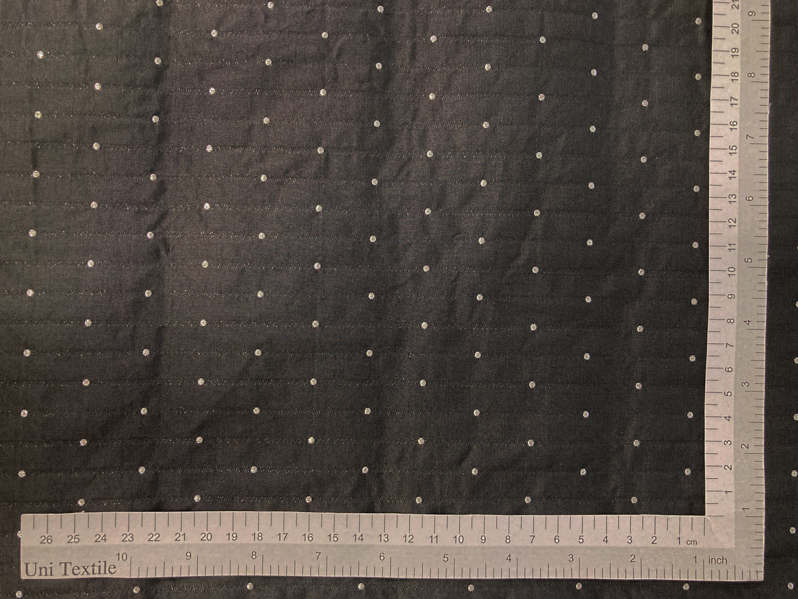 KKF1198-W [ D/#1 ]Yarn Dyed Polyester Nylon Lame Glitter Memory Dot Jacquard