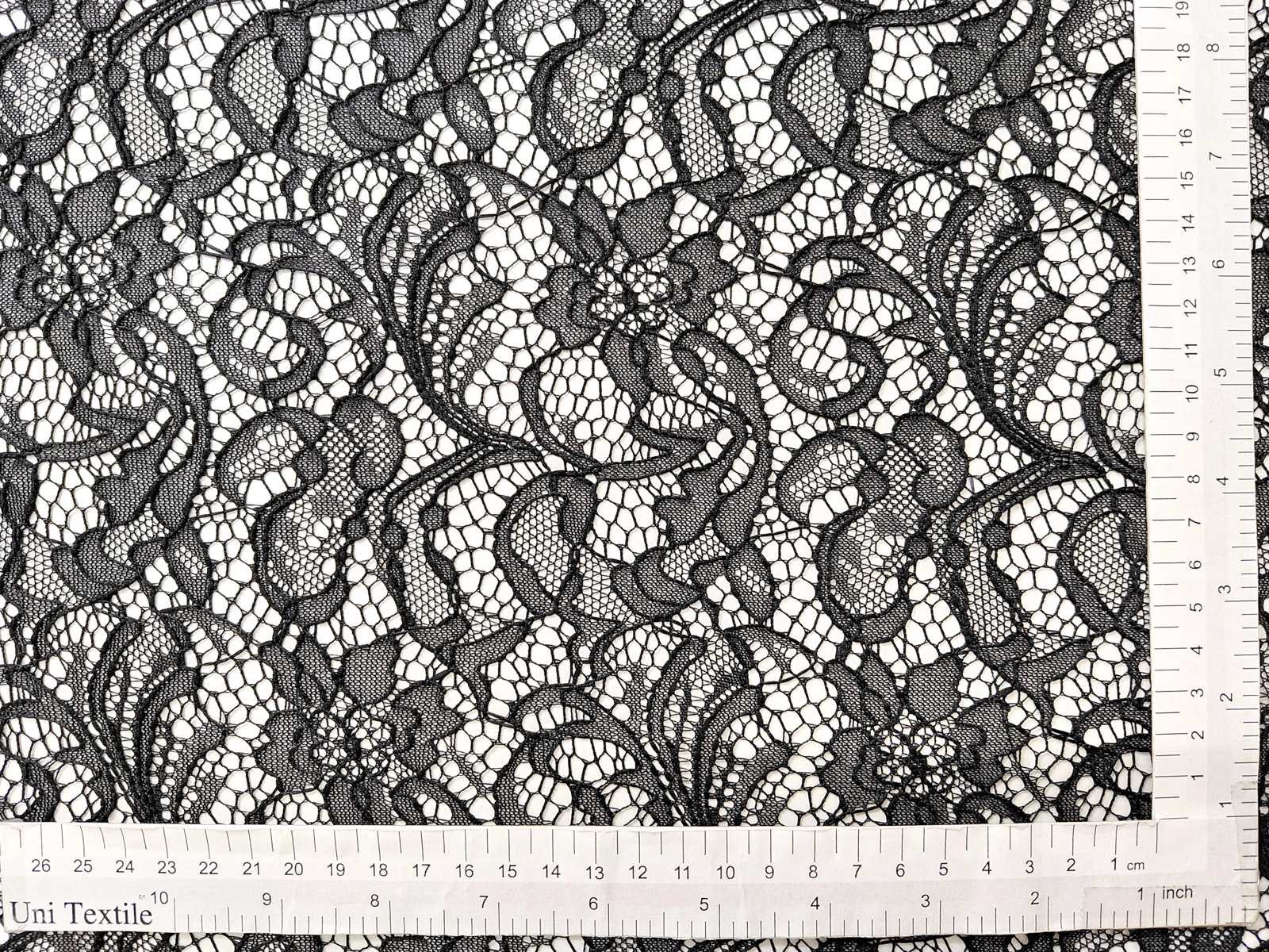 KKF8230E2X-W [ D/#1 ]Dyed Recycled Polyester Lace