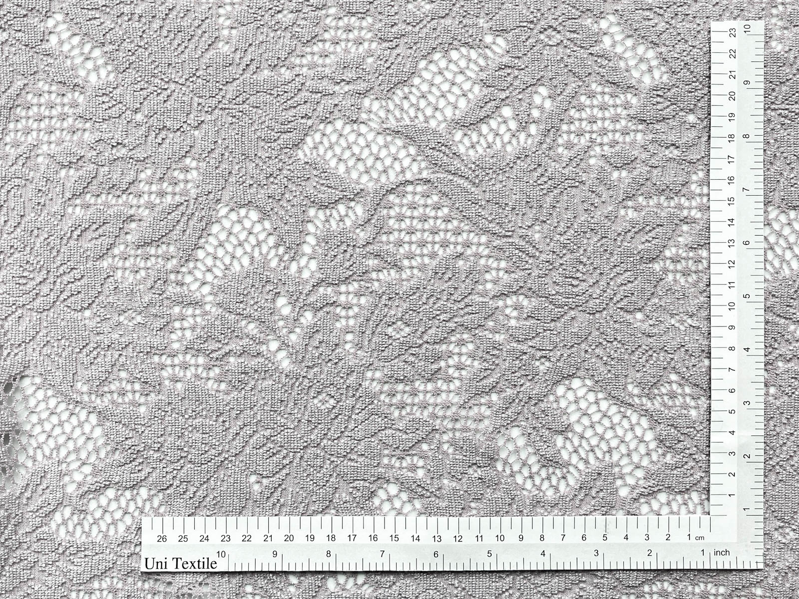 KKF8725-W [ D/#1 ]Dyed Polyester Heathered Jacquard Lace