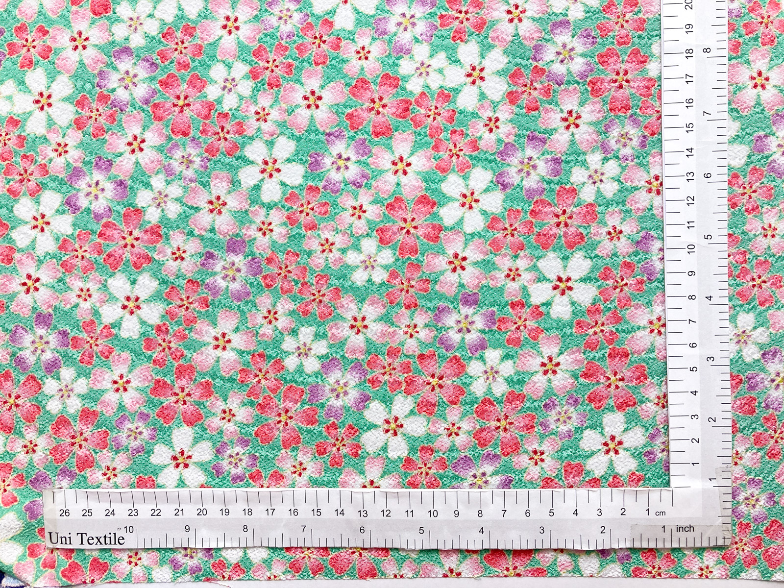 KKP2338 [ D/#晴れ芝桜 ]二越ちりめん®多色プリント