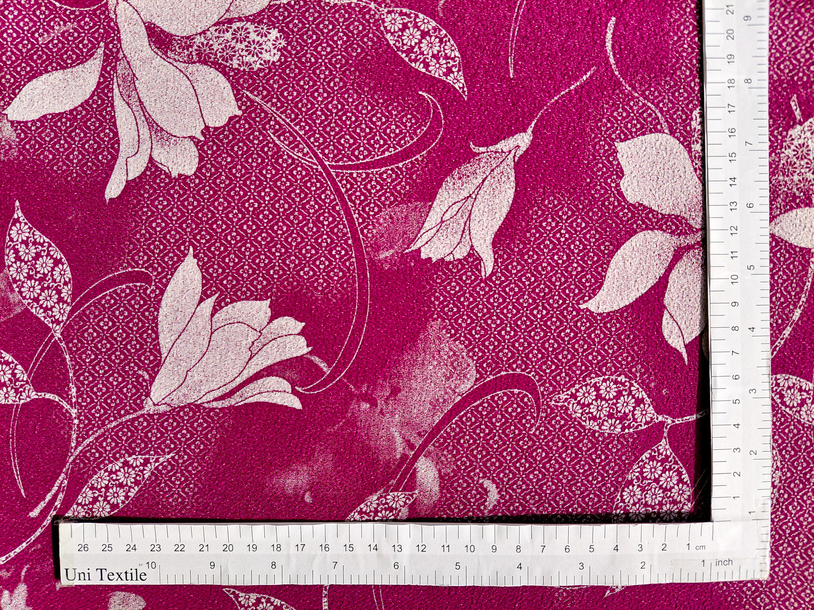 KKP3338 [ D/#花に小紋 ]二越ちりめん®単色プリント