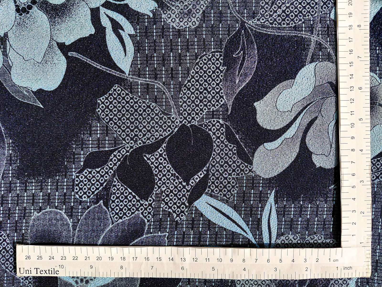 KKP3338 [ D/#花芙蓉 ]二越ちりめん®単色プリント