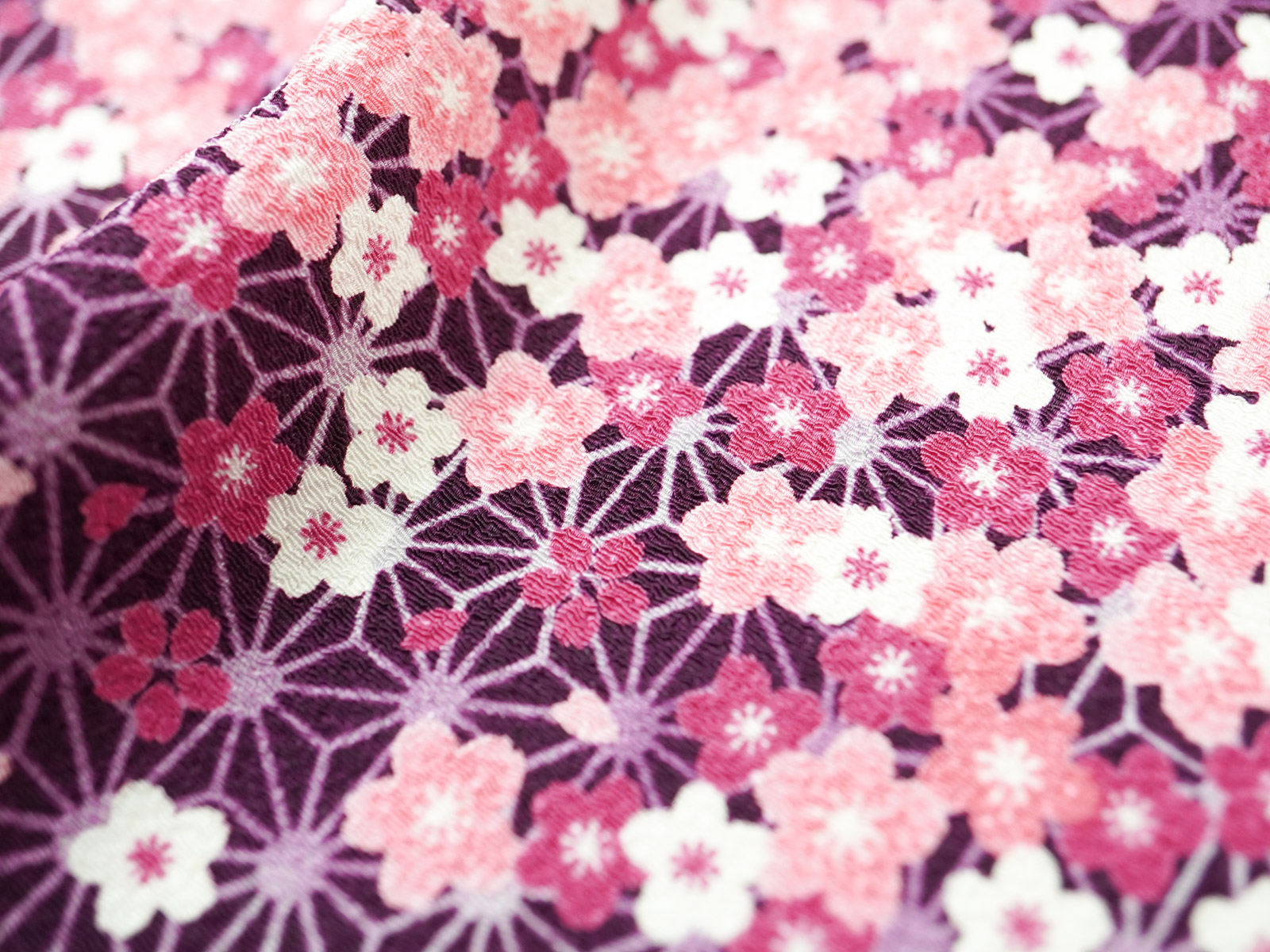 KKP2338 [ D/#花吹雪 ]二越ちりめん®多色プリント