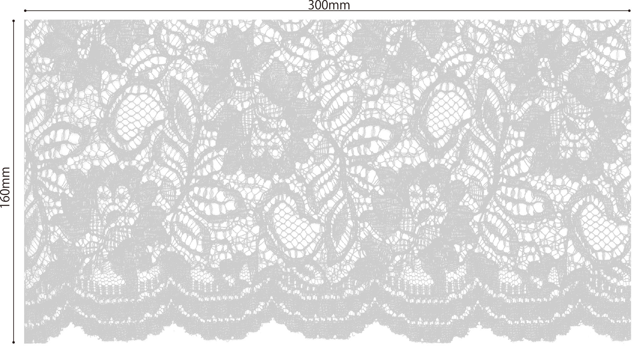 KKF8468 Dyed Nylon Rayon Scalloped Cord Lace