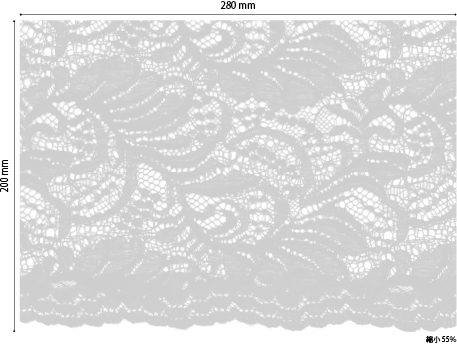 KKF8575 [ D/#4 ]Dyed Rayon Nylon Scalloped Cord Lace